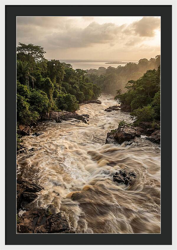 Congo River Rapids At Brazzaville