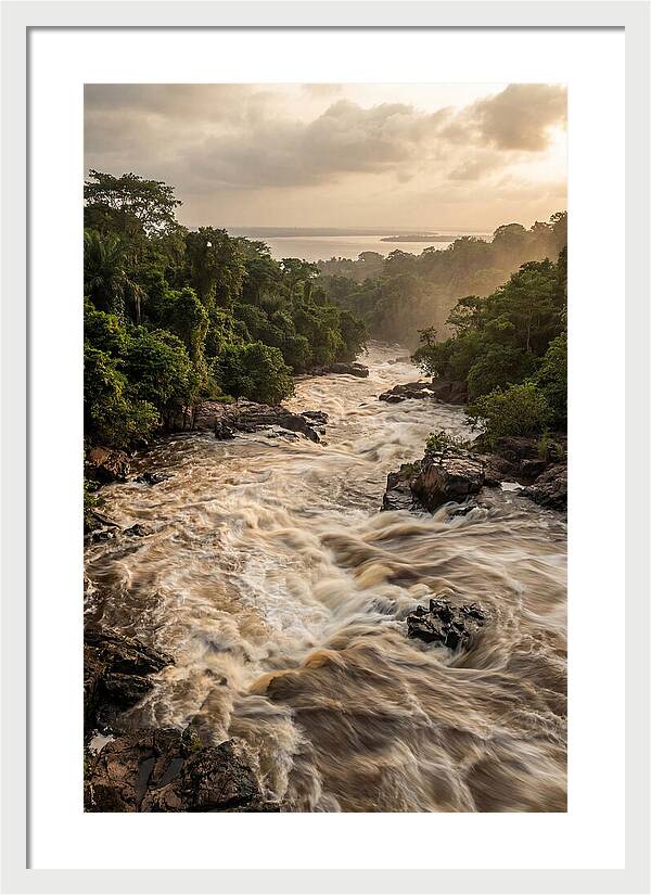 Congo River Rapids At Brazzaville