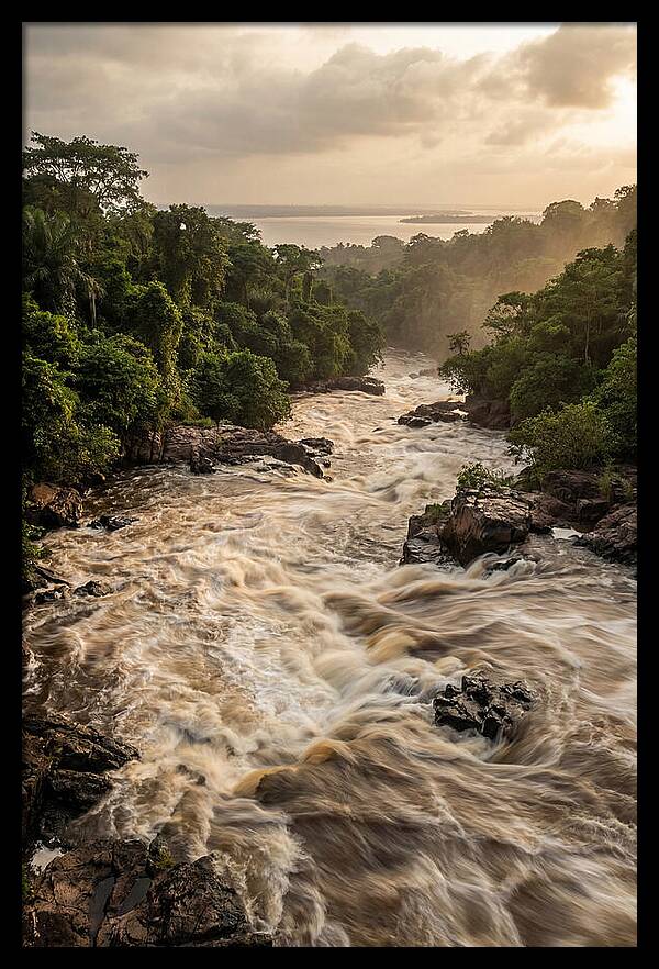 Congo River Rapids At Brazzaville