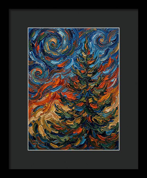 Conifer Tree In Expressionist Style