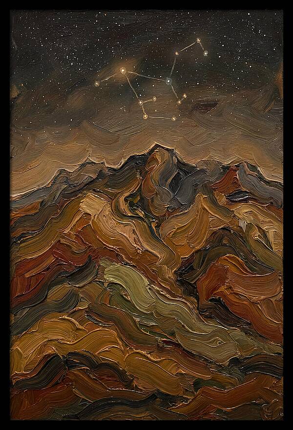Constellation Over Dark Mountains