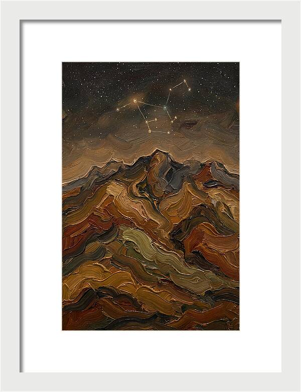 Constellation Over Dark Mountains