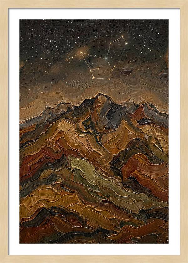 Constellation Over Dark Mountains