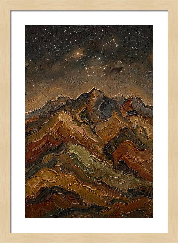 Constellation Over Dark Mountains