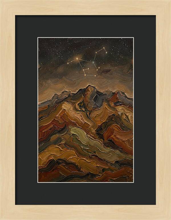 Constellation Over Dark Mountains