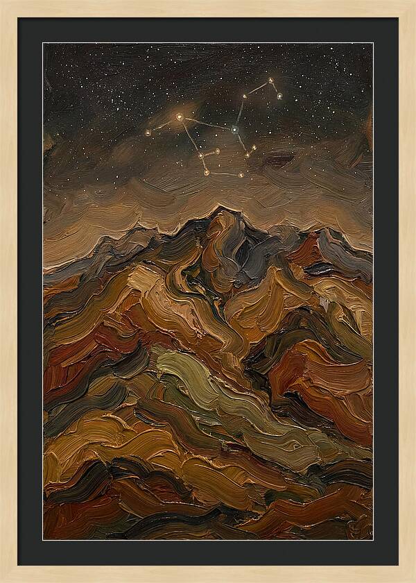 Constellation Over Dark Mountains