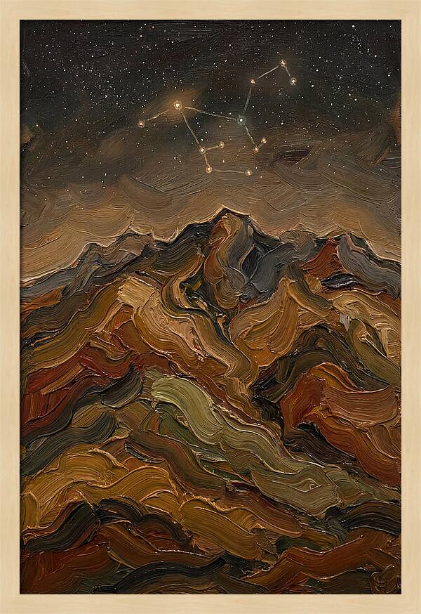 Constellation Over Dark Mountains