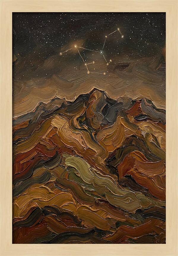 Constellation Over Dark Mountains