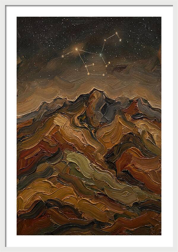 Constellation Over Dark Mountains