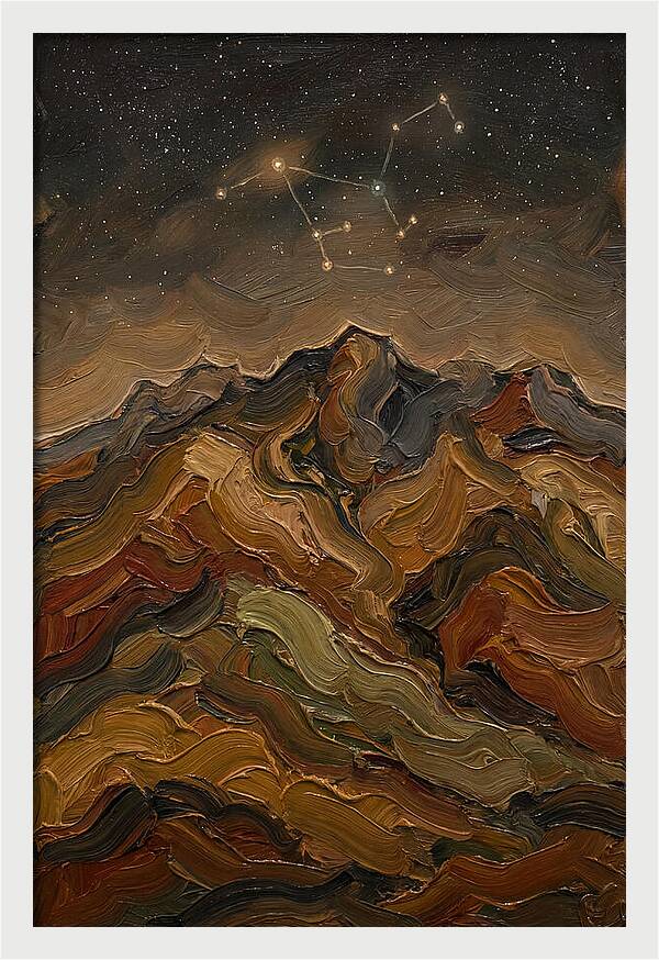 Constellation Over Dark Mountains