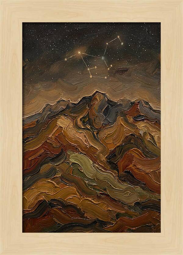 Constellation Over Dark Mountains