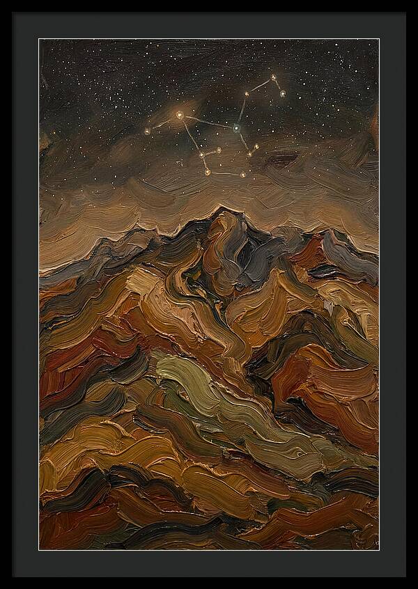 Constellation Over Dark Mountains