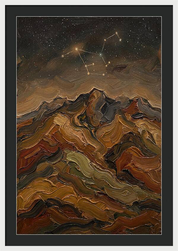 Constellation Over Dark Mountains