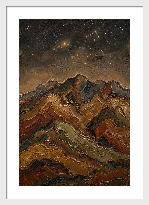 Constellation Over Dark Mountains