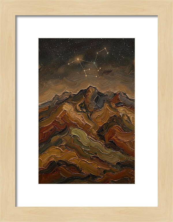 Constellation Over Dark Mountains