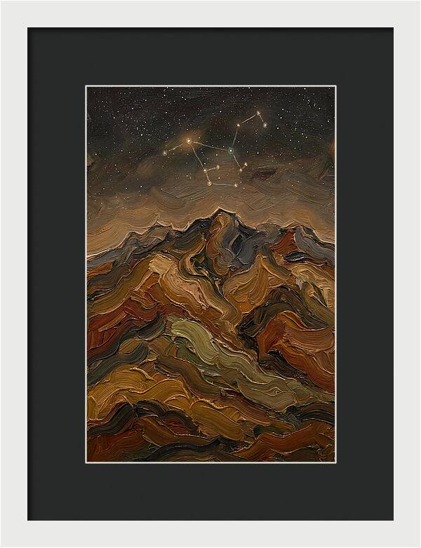 Constellation Over Dark Mountains