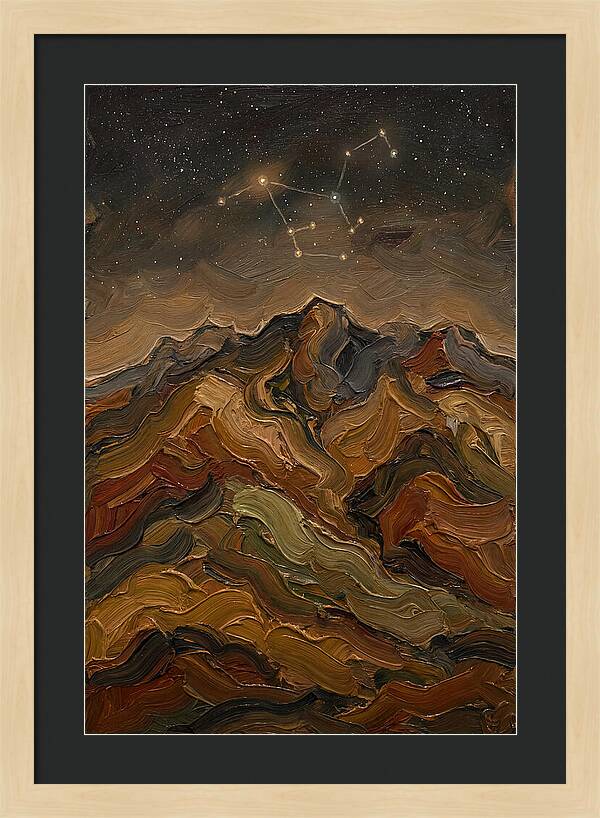 Constellation Over Dark Mountains