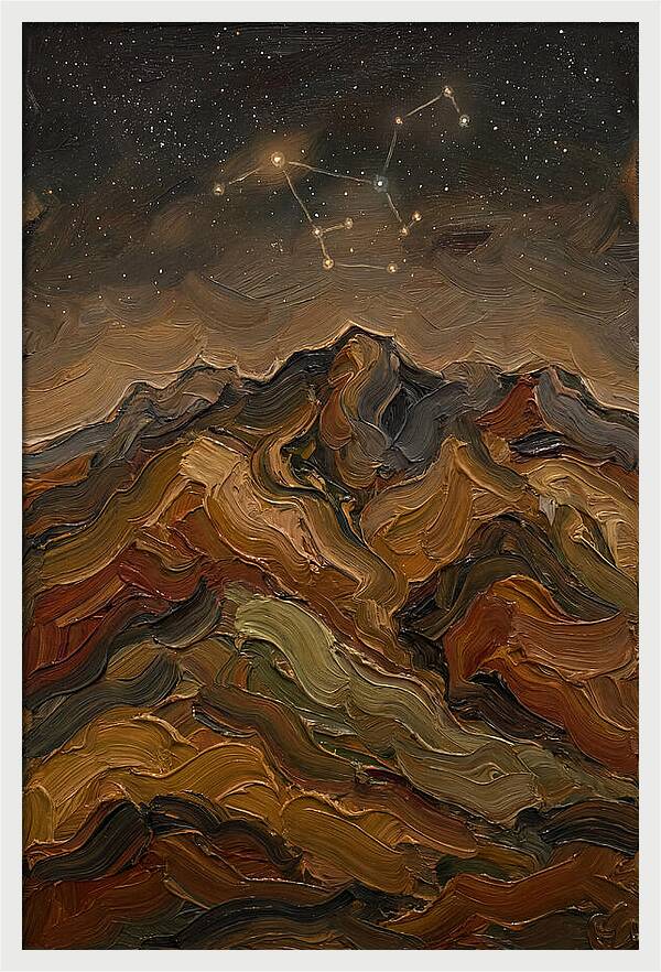 Constellation Over Dark Mountains
