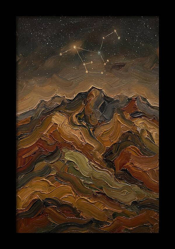 Constellation Over Dark Mountains