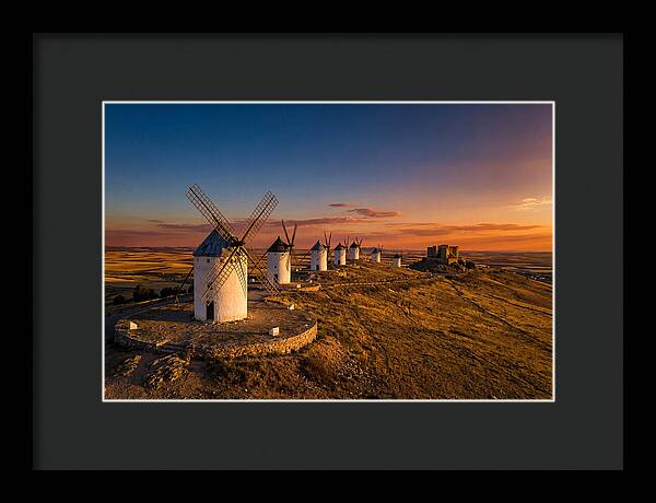 Consuegra Windmills At Sunset