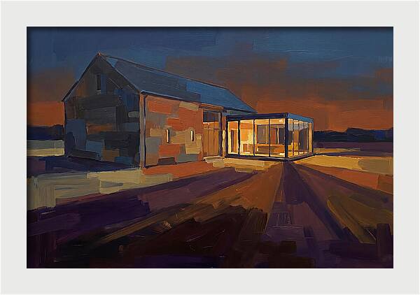 Converted Barn With Modern Glass Extension