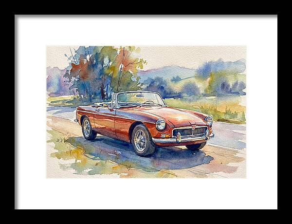 Convertible Car In Nature