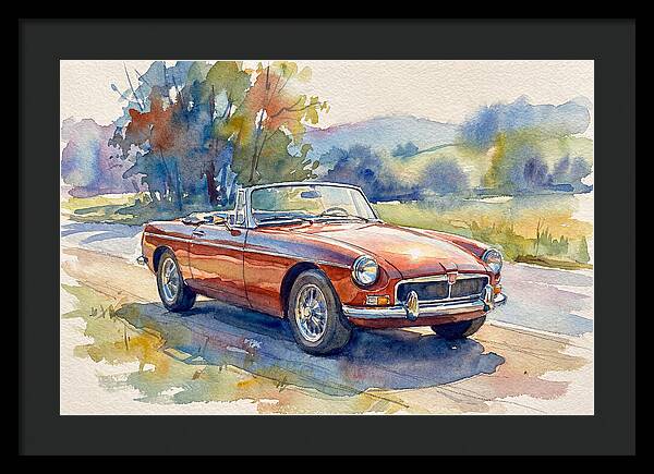 Convertible Car In Nature