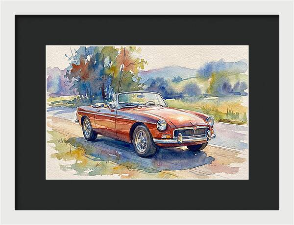 Convertible Car In Nature