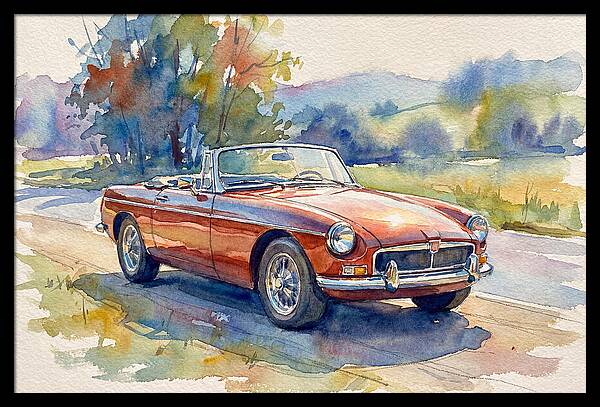 Convertible Car In Nature