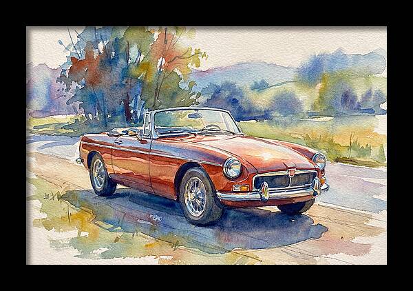 Convertible Car In Nature