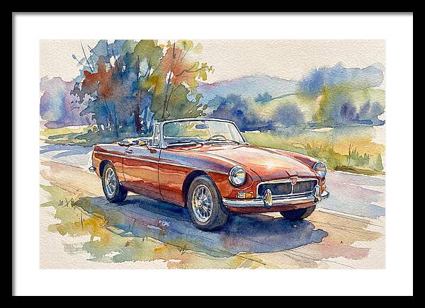 Convertible Car In Nature