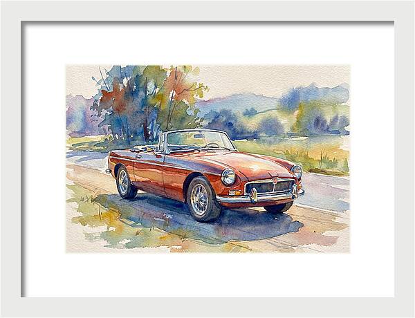 Convertible Car In Nature