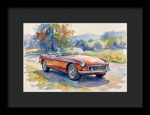 Convertible Car In Nature