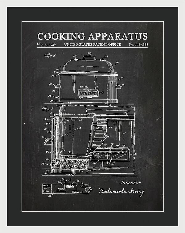 Cooking Apparatus Chalkboard Patent Us2187888a