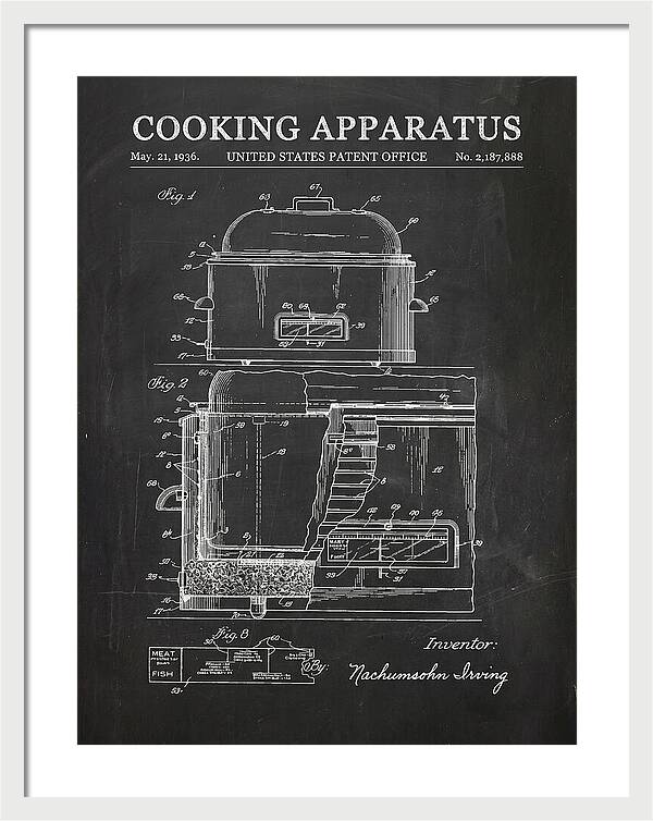 Cooking Apparatus Chalkboard Patent Us2187888a