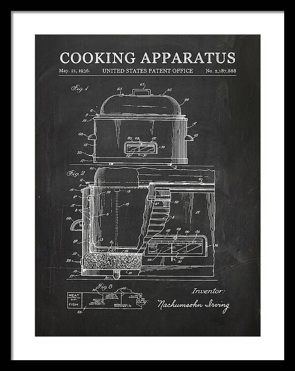 Cooking Apparatus Chalkboard Patent Us2187888a