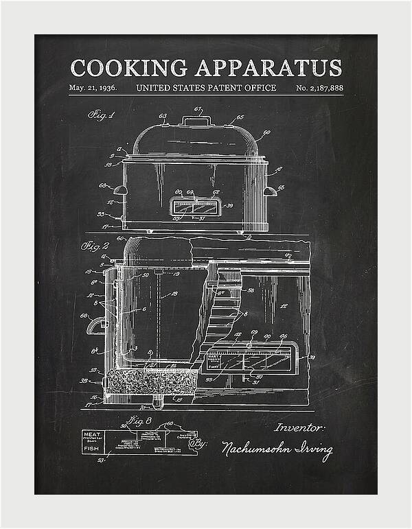 Cooking Apparatus Chalkboard Patent Us2187888a
