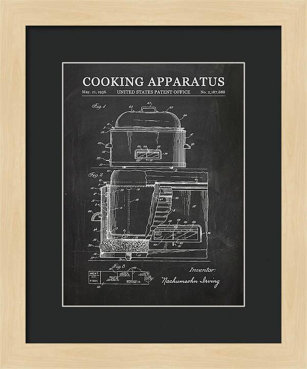 Cooking Apparatus Chalkboard Patent Us2187888a