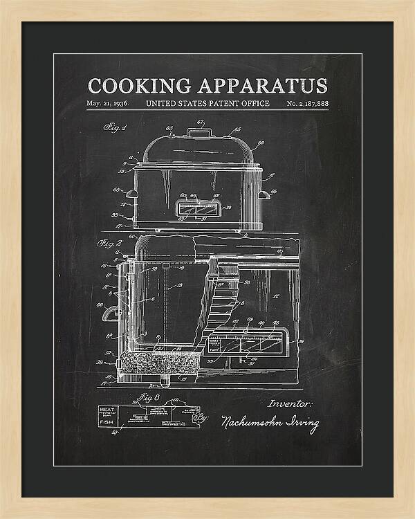 Cooking Apparatus Chalkboard Patent Us2187888a