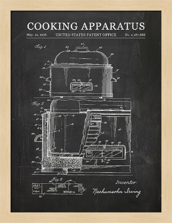 Cooking Apparatus Chalkboard Patent Us2187888a