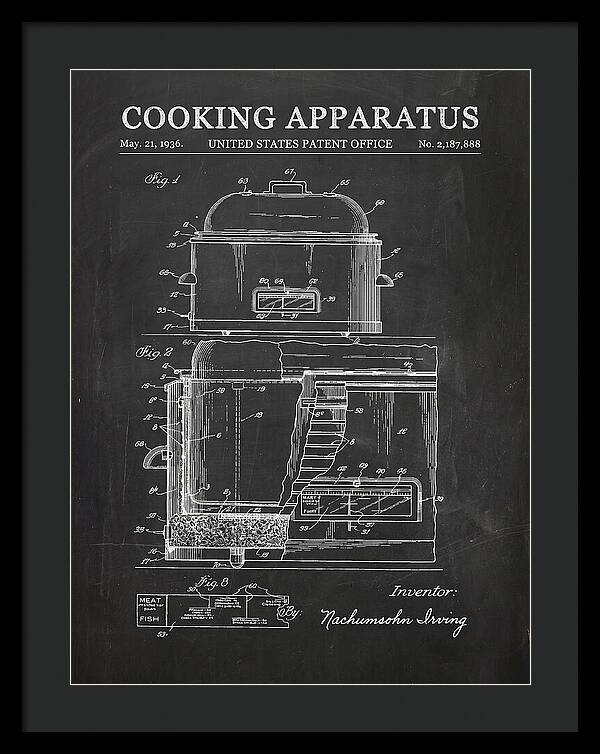 Cooking Apparatus Chalkboard Patent Us2187888a