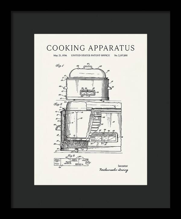 Cooking Apparatus Minimalist Patent Us2187888a