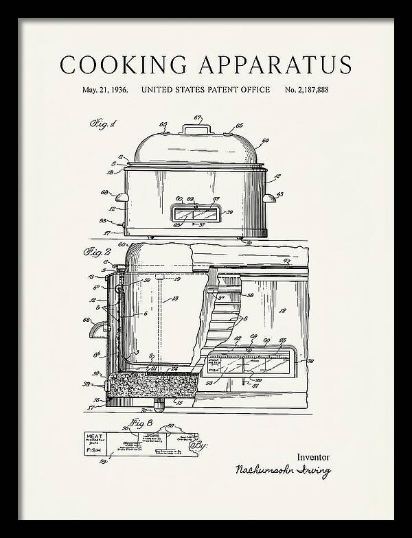 Cooking Apparatus Minimalist Patent Us2187888a