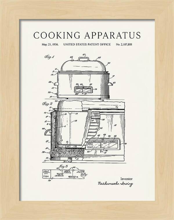 Cooking Apparatus Minimalist Patent Us2187888a