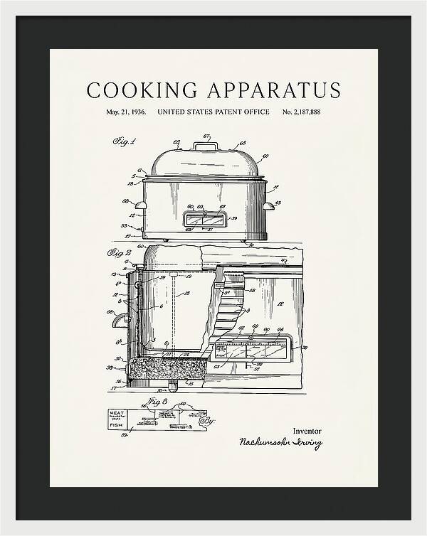 Cooking Apparatus Minimalist Patent Us2187888a
