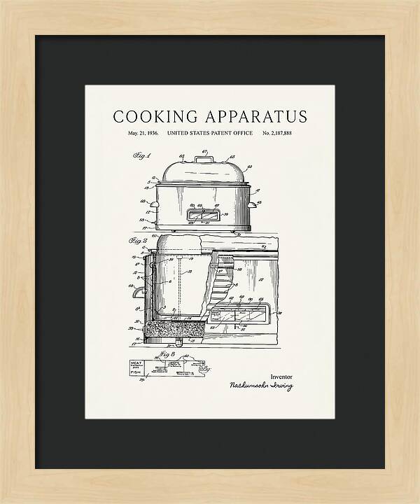 Cooking Apparatus Minimalist Patent Us2187888a