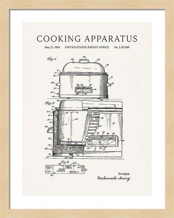 Cooking Apparatus Minimalist Patent Us2187888a