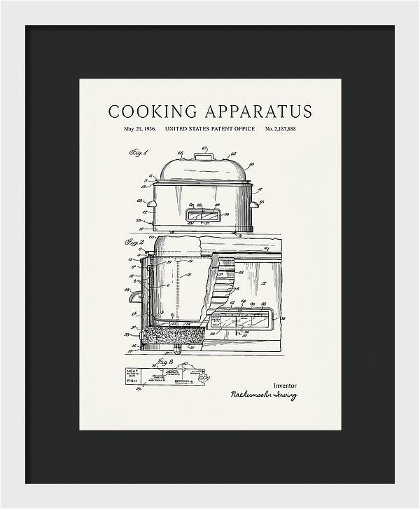 Cooking Apparatus Minimalist Patent Us2187888a