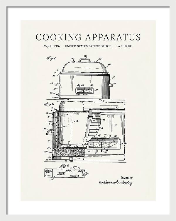 Cooking Apparatus Minimalist Patent Us2187888a