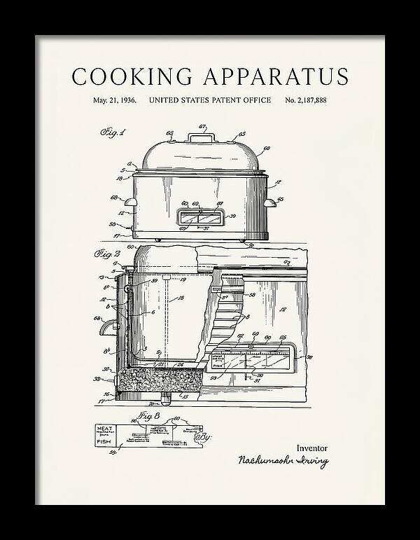 Cooking Apparatus Minimalist Patent Us2187888a